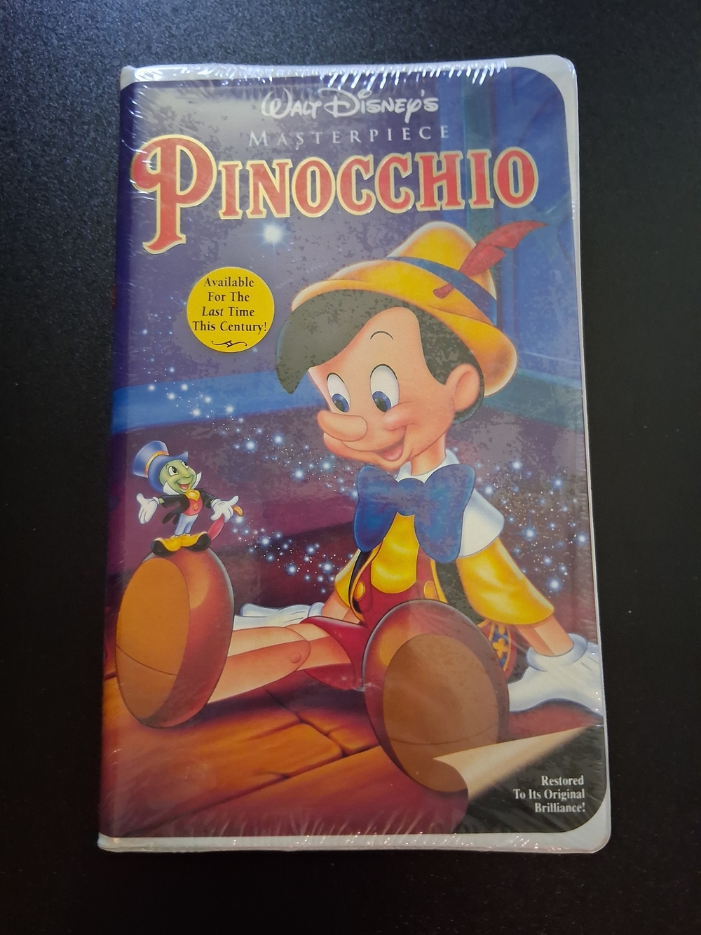 Disney Factory Sealed  Pinocchio VHS New